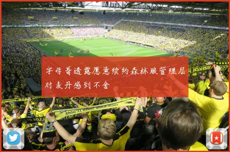 字母哥透露愿意续约森林狼管理层对麦丹感到不舍